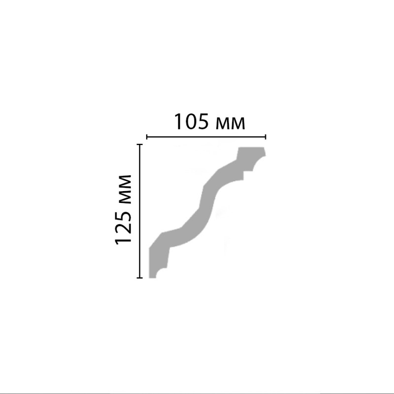 DP 2212 FLEXIBLE плинтус из полиуретана