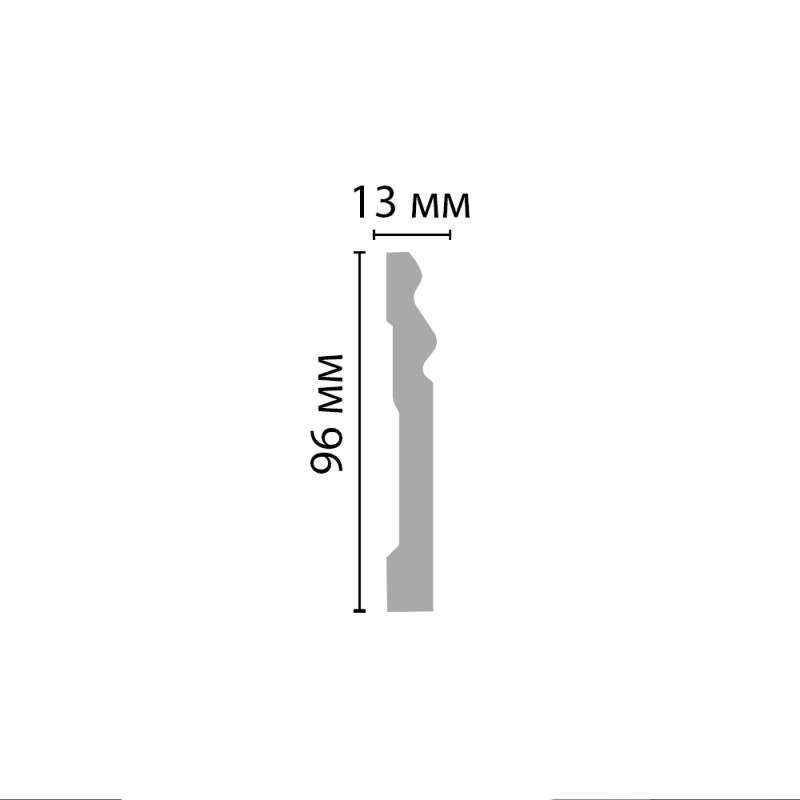 A015/23 Плинтус напольный (96*13*2000мм)