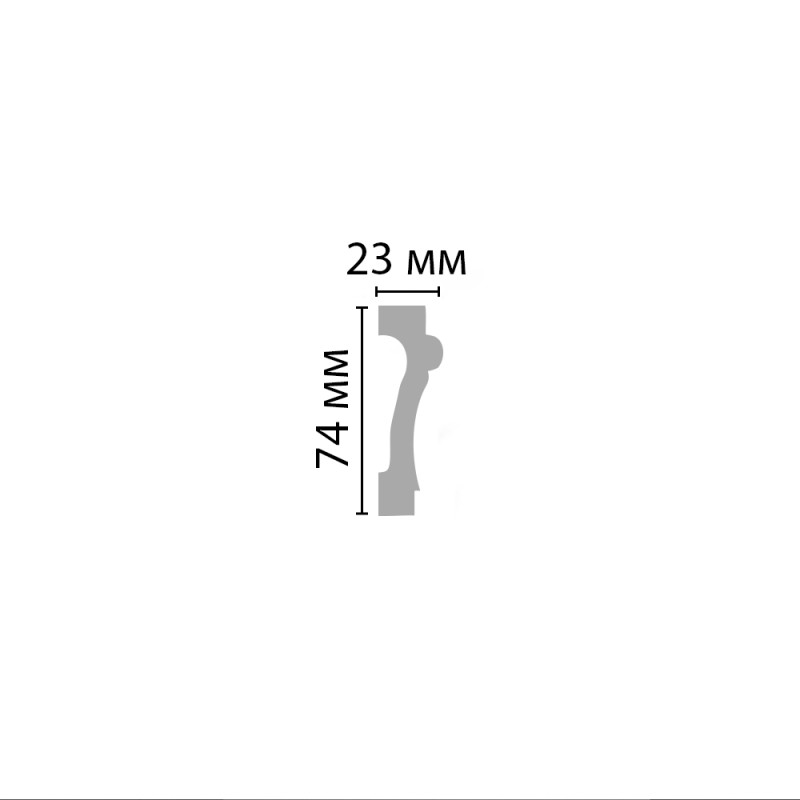 A018/28 Молдинг (74*23*2000мм)