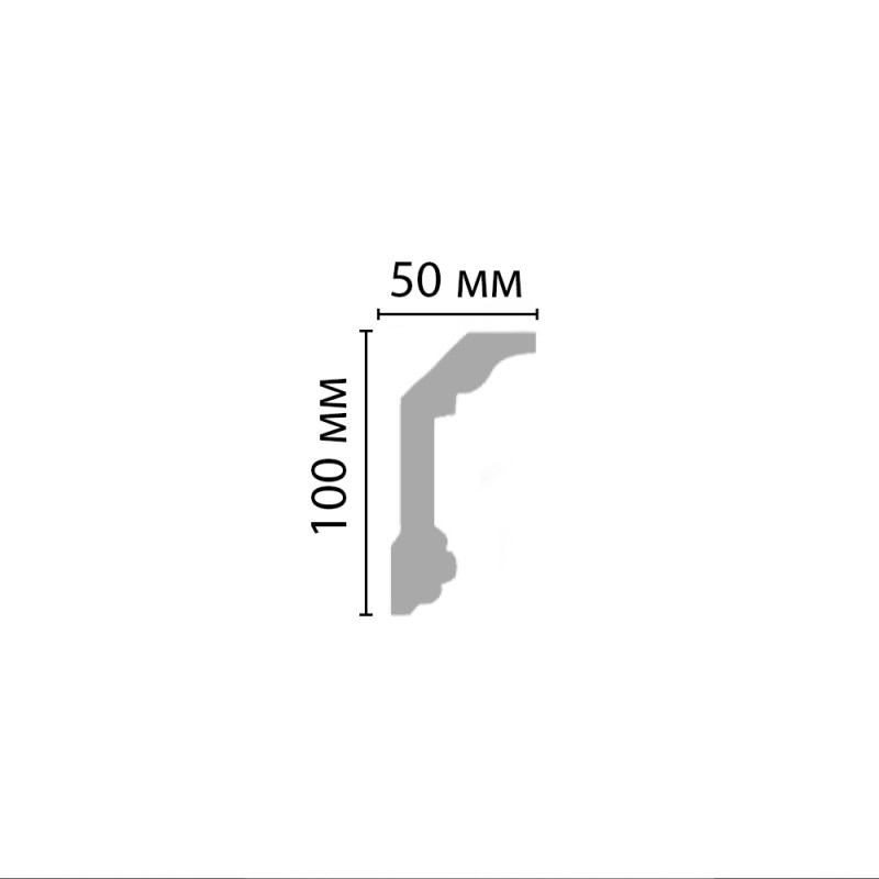 96321/10 FLEXIBLE плинтус DECOMASTER-2 (100х50х2400мм)