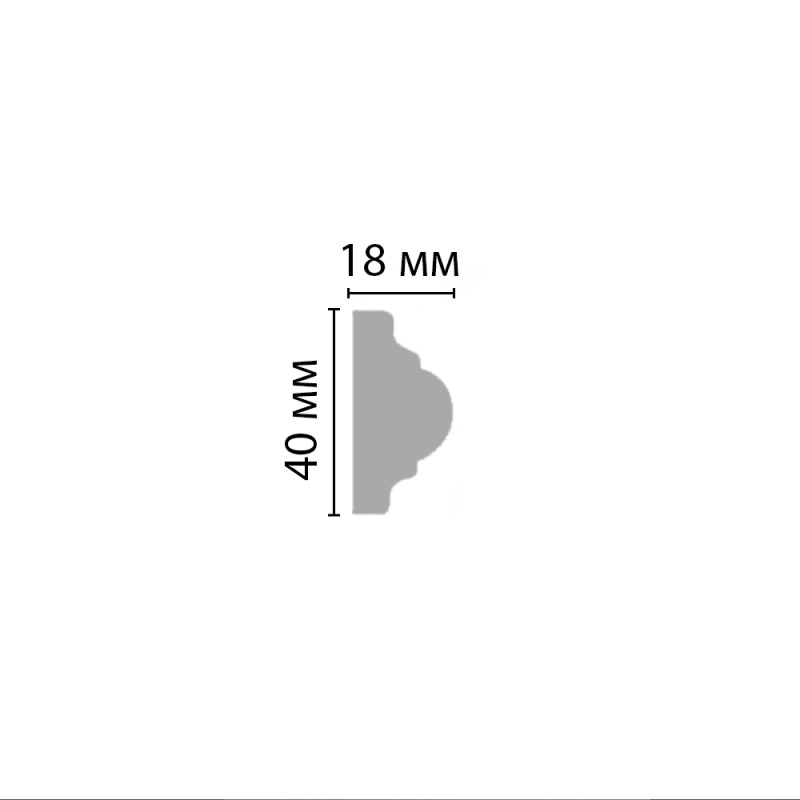 97010/33 FLEXIBLE молдинг DECOMASTER-2 (40х18х2400мм)