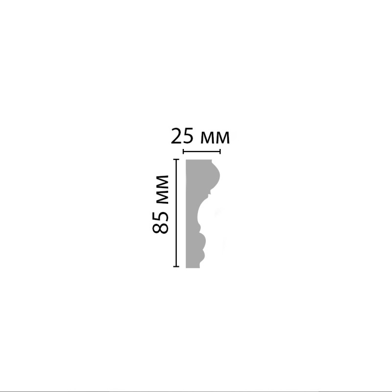 97174/13 FLEXIBLE молдинг DECOMASTER-2 (85х25х2400мм)
