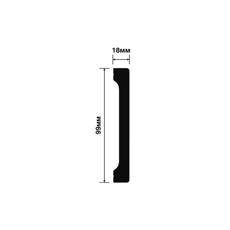 Плинтус Hiwood B99V1 99*16,5*2000 мм