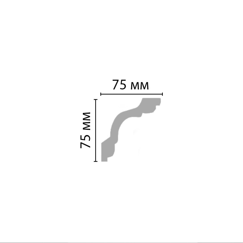 96630/34 плинтус DECOMASTER-2 (75х75х2400мм)