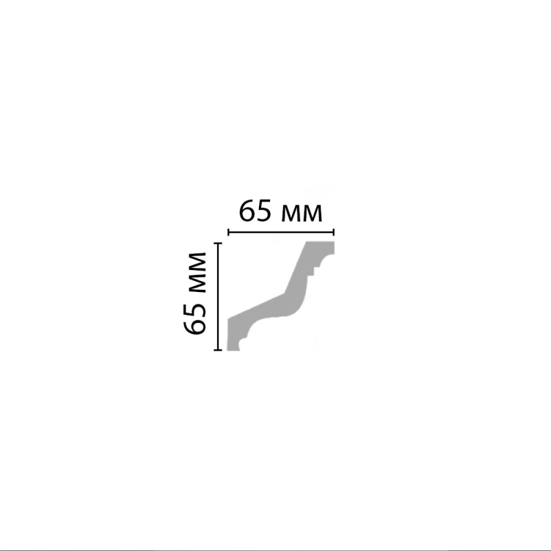 96801/52 плинтус DECOMASTER-2 (65х65х2400мм)