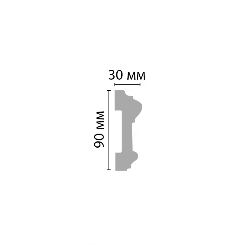 97901/32 молдинг DECOMASTER-2 (90х30х2400мм)