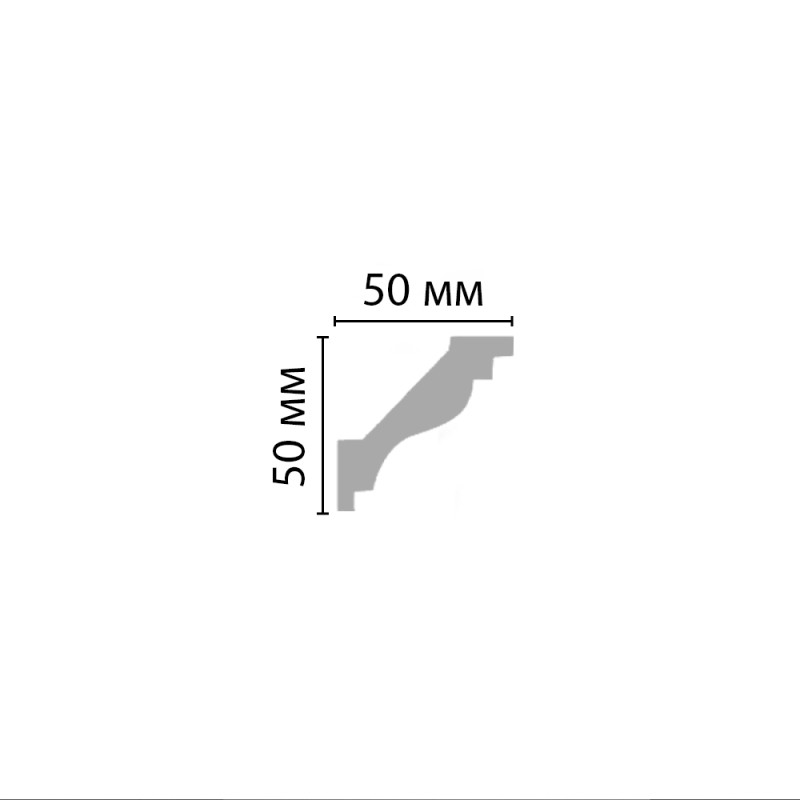 DP 205/54 плинтус DECOMASTER-1 (50х50х2400мм) [96627] (DP-5205)