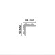 DP 333/20 FLEXIBLE угл. плинтус DECOMASTER-2 (44х44х2400мм)
