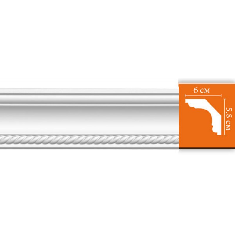 DT 128/24 плинтус DECOMASTER-2 (58х60х2400мм)