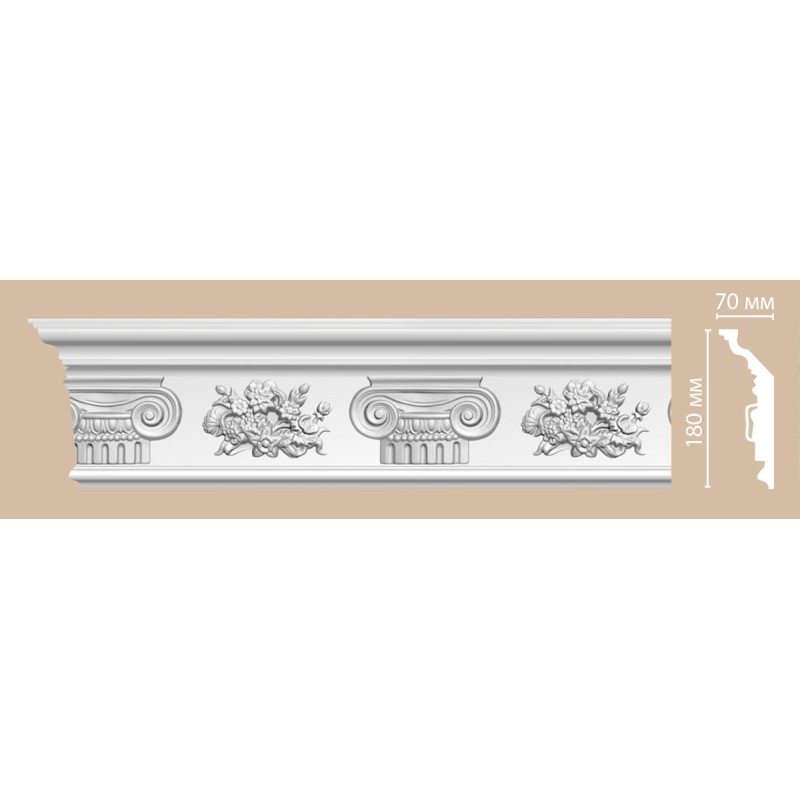 DT 9830/12 плинтус DECOMASTER-1 (180х62х2400мм)