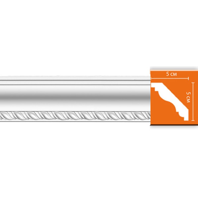 95638/19 FLEXIBLE плинтус DECOMASTER-2 (50х50х2400мм)