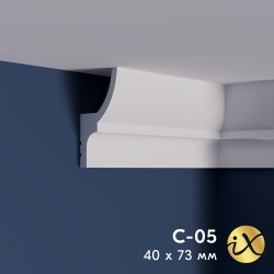 Карниз ударопрочный ПраймДекор iX C05 73/40 Карниз ударопрочный ПраймДекор iX C05 73/40