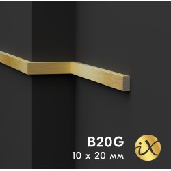 Рейка из ударопрочного XPS ПраймДекор iX B20G 10/20 Рейка из ударопрочного XPS ПраймДекор iX B20G 10/20
