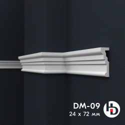 Молдинг из жесткого XPS ПраймДекор HD DM09 Молдинг из жесткого XPS ПраймДекор HD DM09