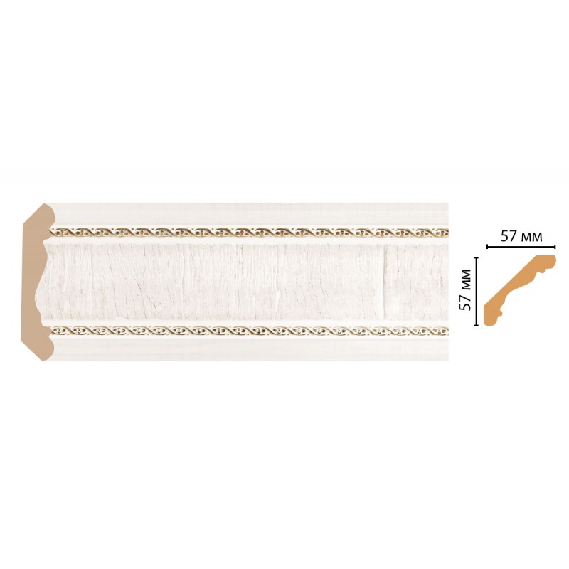 173-7D ШК/21 Плинтус DECOMASTER(57*57*2400 мм)