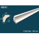 Потолочный плинтус без орнамента AB243