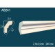 Потолочный плинтус без орнамента гибкий AB241F