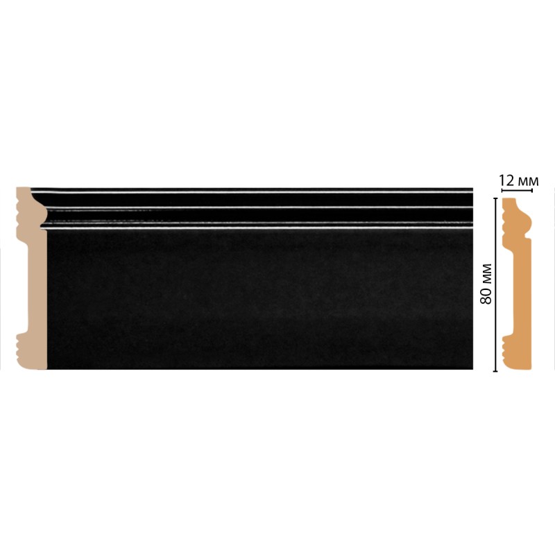 D005-195 ШК/26 плинтус напольн. DECOMASTER(79*13*2400 мм)