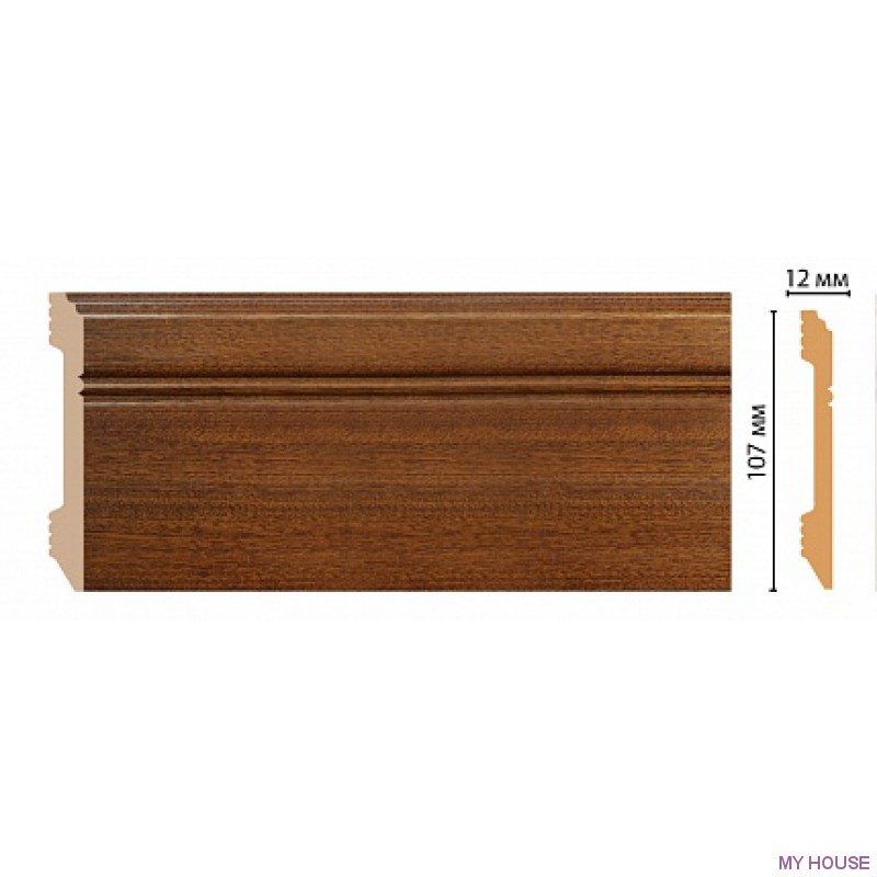 D105-75 ШК/18 Плинтус напольн.DECOMASTER(107*12*2400 мм)