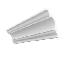 Плинтус потолочный П 01 80/80