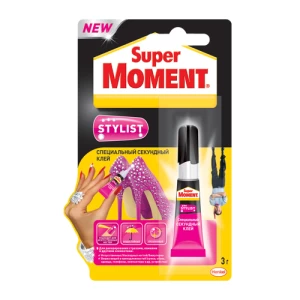 Секундный клей Супер Момент Стилист, 3г (10шт)