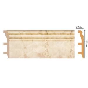 D232-80 ШК/14 Плинтус напольн.DECOMASTER(100*22*2400 мм)