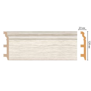 D233-70 ШК/8 Плинтус напольн.DECOMASTER(120*23*2400 мм)