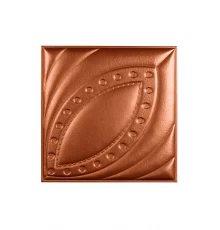 Мягкая стеновая панель из экокожи Petal 400х400 мм - Bronze