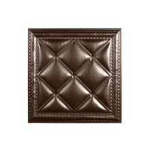 Мягкая стеновая панель  из экокожи Classic 400х400 мм - Nut