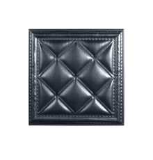 Мягкая стеновая панель  из экокожи Classic 400х400 мм - Aluminium