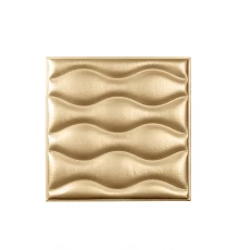Мягкая стеновая панель из экокожи Wave - Gold