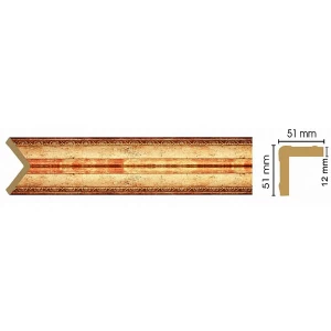 цветная лепнина угол 142-126